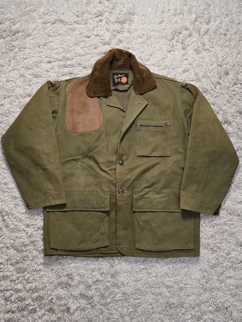 VTG 70s Bullseye Bill Green Hunting Jacket XL 44